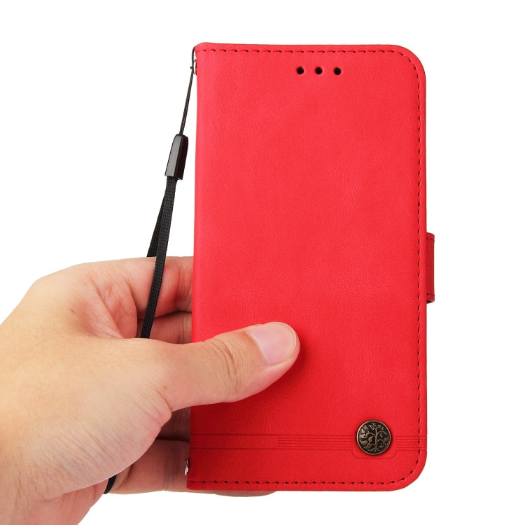 Skin Feel Life Tree Metal Button Horizontal Flip Leather Case with Holder & Card Slot & Wallet & Photo Frame & Strap, For OnePlus Nord 2 5G, For OnePlus Nord CE 5G, For OPPO Realme 7 5G / V5 5G, For Xiaomi Redmi 10, For Xiaomi Mi 11T Pro / Mi 11T      ...