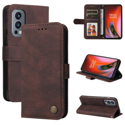 Skin Feel Life Tree Metal Button Horizontal Flip Leather Case with Holder & Card Slot & Wallet & Photo Frame & Strap, For OnePlus Nord 2 5G, For OnePlus Nord CE 5G, For OPPO Realme 7 5G / V5 5G, For Xiaomi Redmi 10, For Xiaomi Mi 11T Pro / Mi 11T      ...
