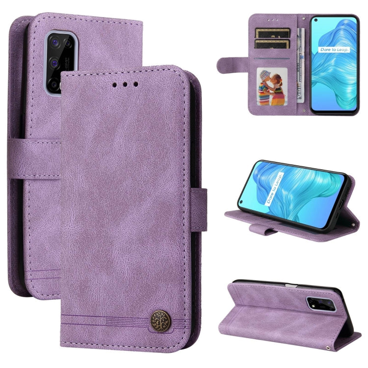 Skin Feel Life Tree Metal Button Horizontal Flip Leather Case with Holder & Card Slot & Wallet & Photo Frame & Strap, For OnePlus Nord 2 5G, For OnePlus Nord CE 5G, For OPPO Realme 7 5G / V5 5G, For Xiaomi Redmi 10, For Xiaomi Mi 11T Pro / Mi 11T      ...