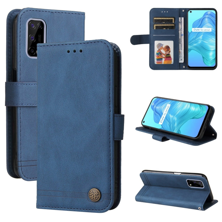 Skin Feel Life Tree Metal Button Horizontal Flip Leather Case with Holder & Card Slot & Wallet & Photo Frame & Strap, For OnePlus Nord 2 5G, For OnePlus Nord CE 5G, For OPPO Realme 7 5G / V5 5G, For Xiaomi Redmi 10, For Xiaomi Mi 11T Pro / Mi 11T      ...