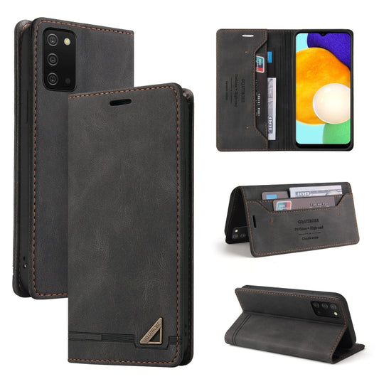 Pour Samsung Galaxy A03s 166mm Étui en cuir à rabat horizontal anti-vol avec support et emplacements pour cartes et portefeuille (marron), Pour Samsung Galaxy A03s 166mm