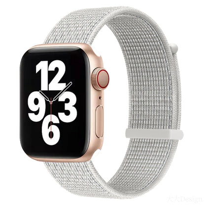 Bracelet de montre de remplacement à double section à fermeture auto-agrippante pour Apple Watch Series, 7 41 mm / 6&SE&5&4 40 mm / 3&2&1 38 mm, 7 45 mm / 6&SE&5&4 44 mm / 3&2&1 42 mm