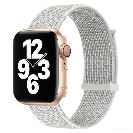 Hook and Loop Fastener Dual Section Replacement Watchband For Apple Watch Series, 7 41mm / 6&SE&5&4 40mm / 3&2&1 38mm, 7 45mm / 6&SE&5&4 44mm / 3&2&1 42mm