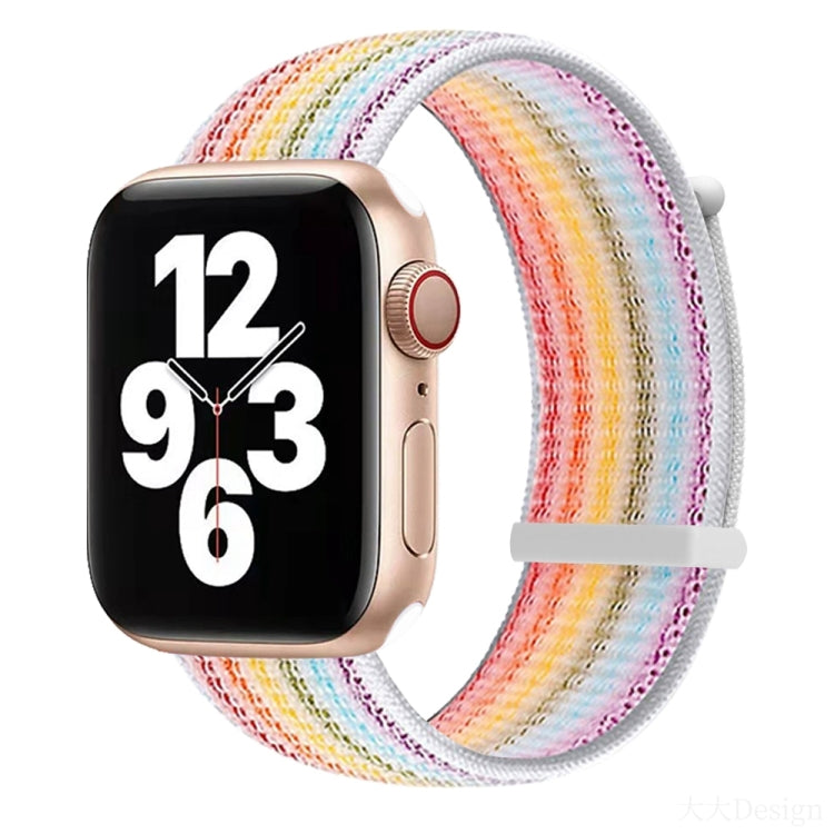 Bracelet de montre de remplacement à double section à fermeture auto-agrippante pour Apple Watch Series, 7 41 mm / 6&SE&5&4 40 mm / 3&2&1 38 mm, 7 45 mm / 6&SE&5&4 44 mm / 3&2&1 42 mm