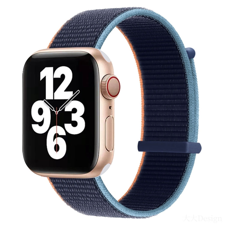Bracelet de montre de remplacement à double section à fermeture auto-agrippante pour Apple Watch Series, 7 41 mm / 6&SE&5&4 40 mm / 3&2&1 38 mm, 7 45 mm / 6&SE&5&4 44 mm / 3&2&1 42 mm