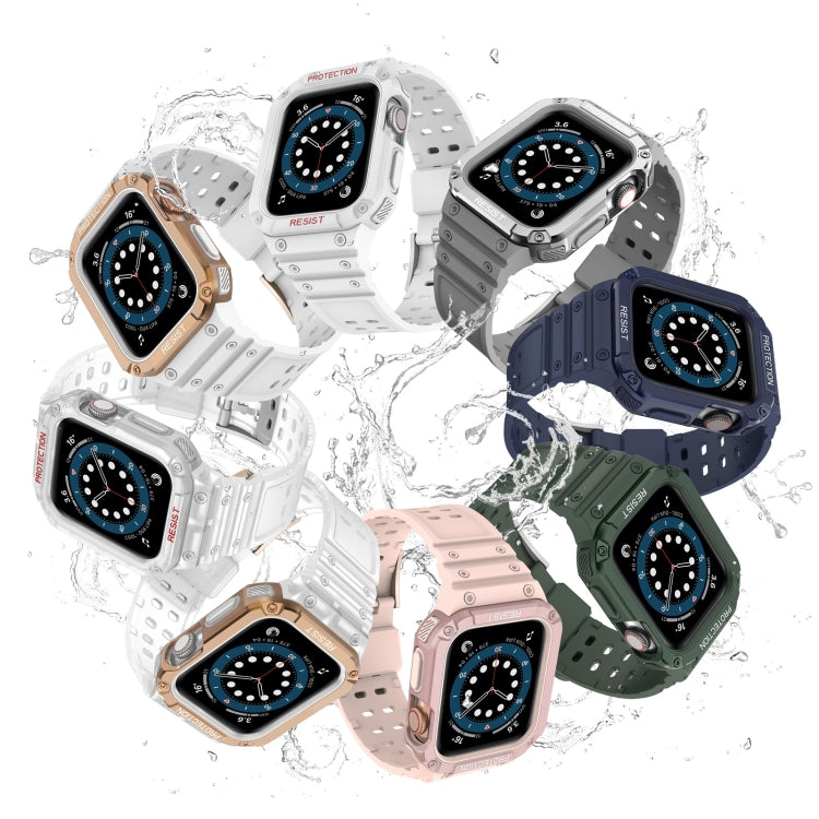 Silicone Integrated Replacement Strap Watchband For Apple Watch Series