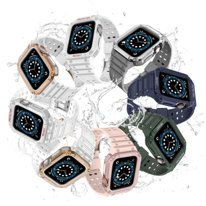 Silicone Integrated Replacement Strap Watchband For Apple Watch Series