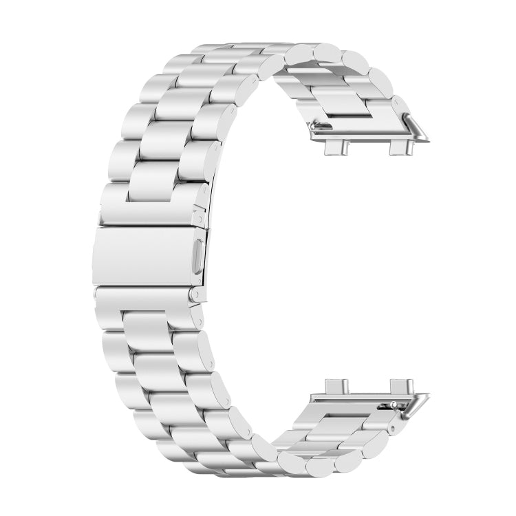 Stainless Steel Three-beads Replacement Strap Watchband, For OPPO Watch 2 42mm, For OPPO Watch 2 46mm