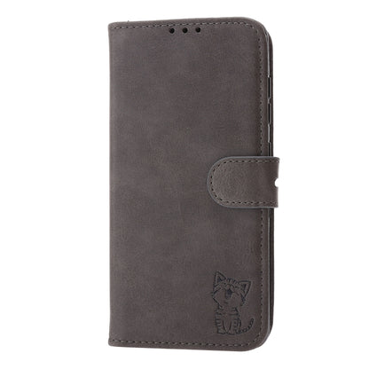 Embossed Happy Cat Pattern Horizontal Flip Leather Case with Holder & Card Slots & Wallet, For Xiaomi Redmi Note 10 Pro 5G, For Xiaomi Redmi 10, For Xiaomi Mi 11, For Xiaomi Mi 11T, For Xiaomi Mi 11 Ultra, For Xiaomi Mi 11 Lite                         ...