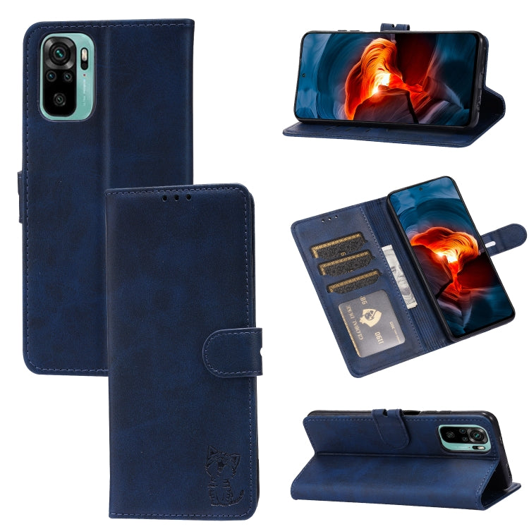 Embossed Happy Cat Pattern Horizontal Flip Leather Case with Holder & Card Slots & Wallet, For Xiaomi Redmi Note 10 Pro 5G, For Xiaomi Redmi 10, For Xiaomi Mi 11, For Xiaomi Mi 11T, For Xiaomi Mi 11 Ultra, For Xiaomi Mi 11 Lite                         ...
