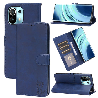 Embossed Happy Cat Pattern Horizontal Flip Leather Case with Holder & Card Slots & Wallet, For Xiaomi Redmi Note 10 Pro 5G, For Xiaomi Redmi 10, For Xiaomi Mi 11, For Xiaomi Mi 11T, For Xiaomi Mi 11 Ultra, For Xiaomi Mi 11 Lite                         ...