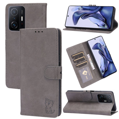 Embossed Happy Cat Pattern Horizontal Flip Leather Case with Holder & Card Slots & Wallet, For Xiaomi Redmi Note 10 Pro 5G, For Xiaomi Redmi 10, For Xiaomi Mi 11, For Xiaomi Mi 11T, For Xiaomi Mi 11 Ultra, For Xiaomi Mi 11 Lite                         ...