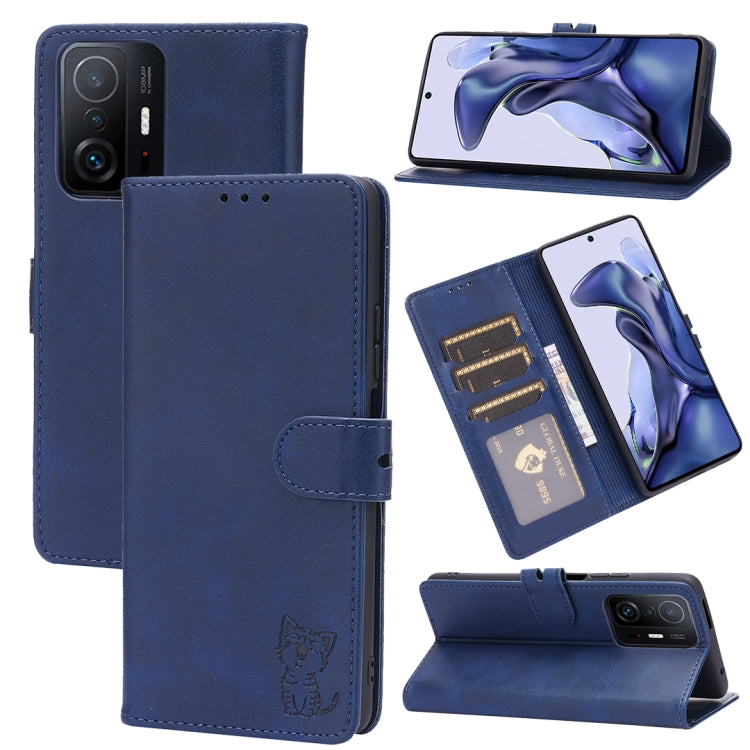 Embossed Happy Cat Pattern Horizontal Flip Leather Case with Holder & Card Slots & Wallet, For Xiaomi Redmi Note 10 Pro 5G, For Xiaomi Redmi 10, For Xiaomi Mi 11, For Xiaomi Mi 11T, For Xiaomi Mi 11 Ultra, For Xiaomi Mi 11 Lite                         ...