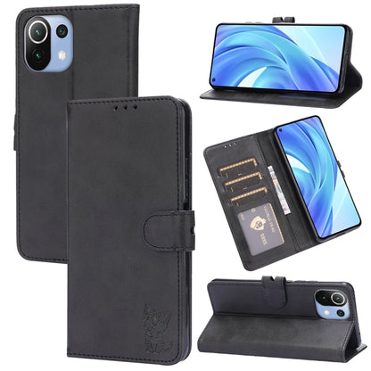Embossed Happy Cat Pattern Horizontal Flip Leather Case with Holder & Card Slots & Wallet, For Xiaomi Redmi Note 10 Pro 5G, For Xiaomi Redmi 10, For Xiaomi Mi 11, For Xiaomi Mi 11T, For Xiaomi Mi 11 Ultra, For Xiaomi Mi 11 Lite                         ...
