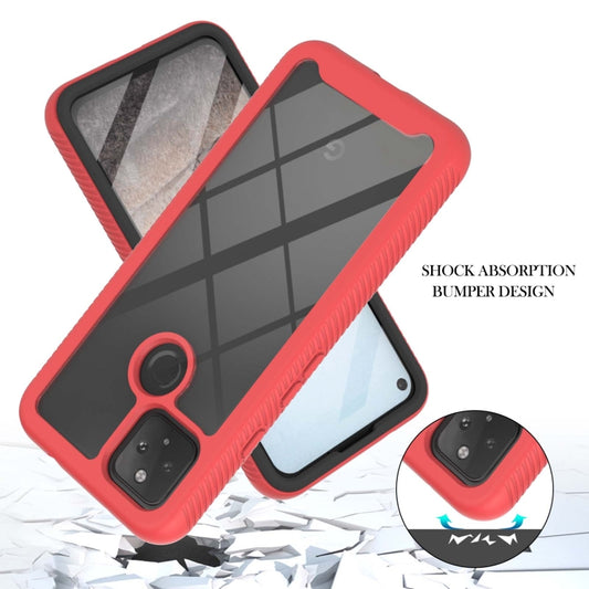 Starry Sky Solid Color Series Shockproof PC + TPU Protective Case with PET Film, For Google Pixel 5A 5G