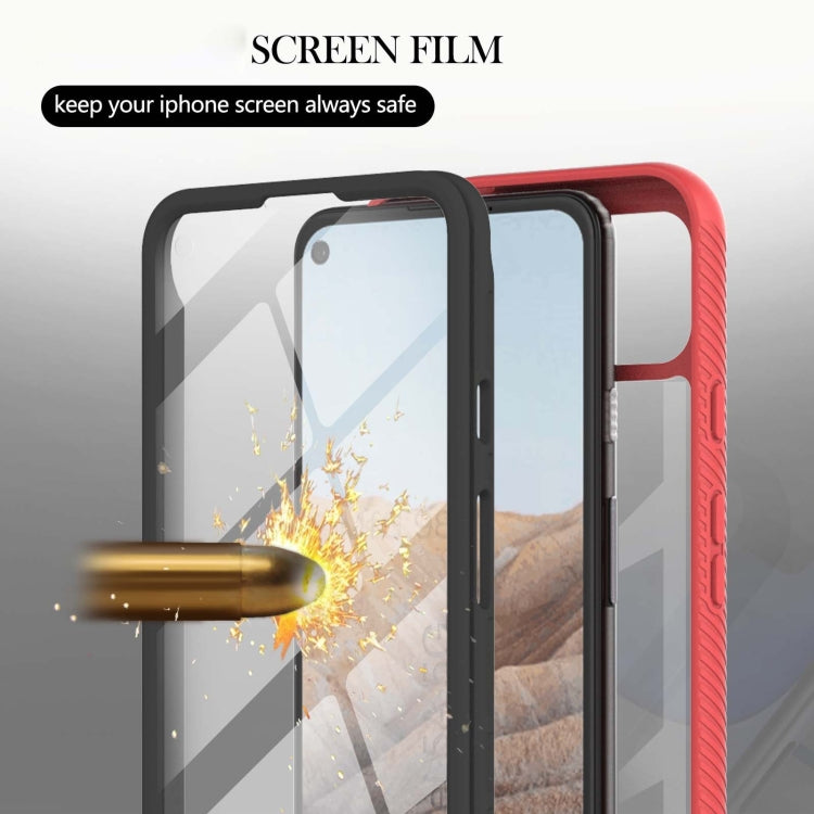 Starry Sky Solid Color Series Shockproof PC + TPU Protective Case with PET Film, For Google Pixel 5A 5G, For Motorola Moto Edge S / G100