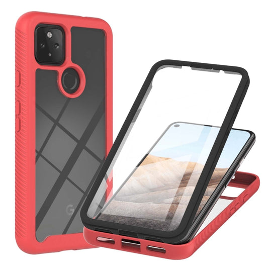 Starry Sky Solid Color Series Shockproof PC + TPU Protective Case with PET Film, For Google Pixel 5A 5G