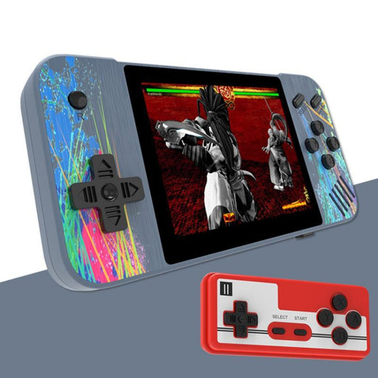 Console de jeu portable G3 Macaron avec écran de 3,5 pouces pour deux joueurs, 800 jeux intégrés, deux joueurs / rose, deux joueurs / gris, deux joueurs / vert, deux joueurs / bleu