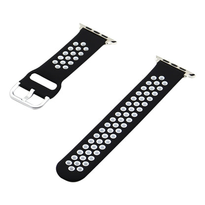Silicone Replacement Strap Watchband For Apple Watch Series, 7 41mm / 6&SE&5&4 40mm / 3&2&1 38mm, 7 45mm / 6&SE&5&4 44mm / 3&2&1 42mm