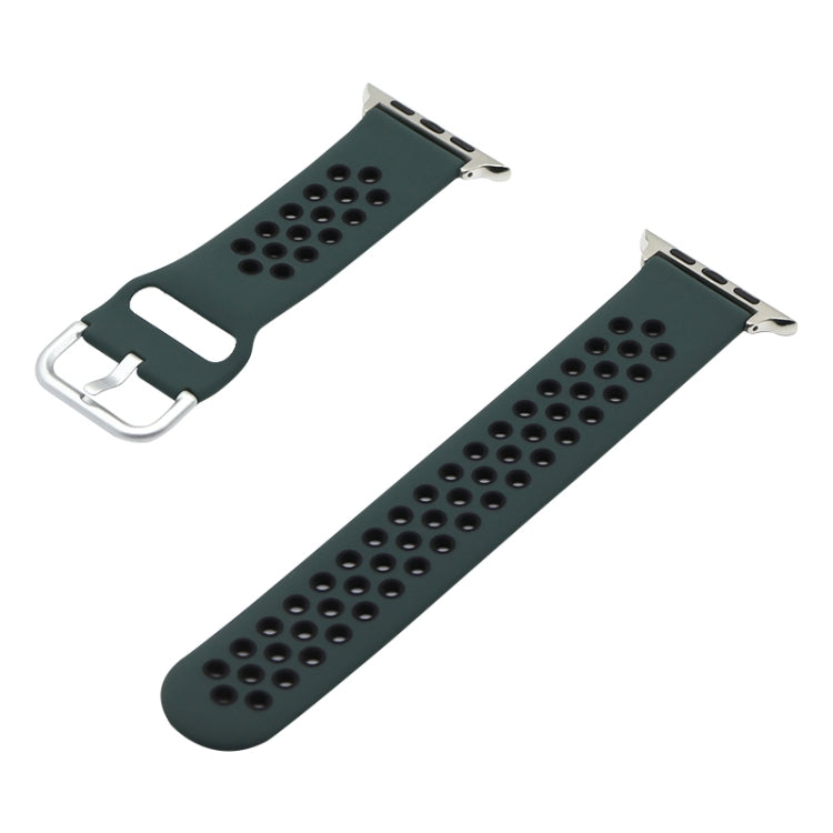 Silicone Replacement Strap Watchband For Apple Watch Series, 7 41mm / 6&SE&5&4 40mm / 3&2&1 38mm, 7 45mm / 6&SE&5&4 44mm / 3&2&1 42mm