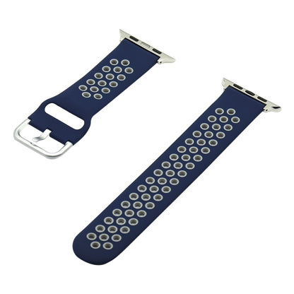 Silicone Replacement Strap Watchband For Apple Watch Series, 7 41mm / 6&SE&5&4 40mm / 3&2&1 38mm, 7 45mm / 6&SE&5&4 44mm / 3&2&1 42mm