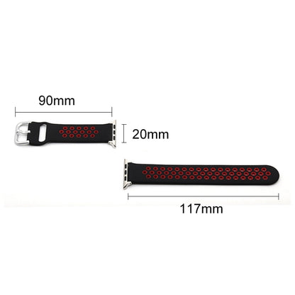Silicone Replacement Strap Watchband For Apple Watch Series, 7 41mm / 6&SE&5&4 40mm / 3&2&1 38mm, 7 45mm / 6&SE&5&4 44mm / 3&2&1 42mm