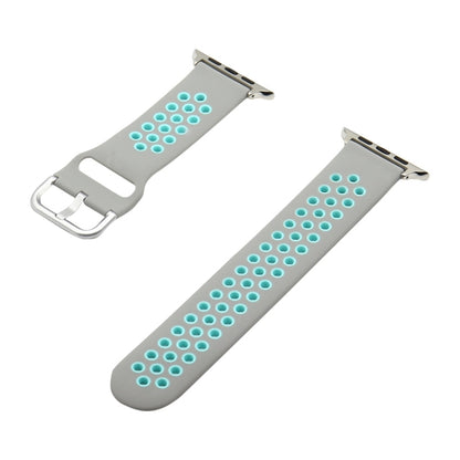 Silicone Replacement Strap Watchband For Apple Watch Series, 7 41mm / 6&SE&5&4 40mm / 3&2&1 38mm, 7 45mm / 6&SE&5&4 44mm / 3&2&1 42mm