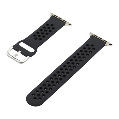 Silicone Replacement Strap Watchband For Apple Watch Series, 7 41mm / 6&SE&5&4 40mm / 3&2&1 38mm, 7 45mm / 6&SE&5&4 44mm / 3&2&1 42mm