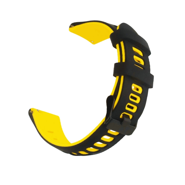 Universal Double Color Silicone Replacement Strap Watchband, 20mm, 22mm