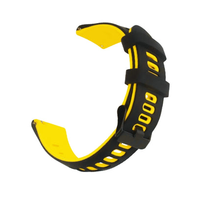 Universal Double Color Silicone Replacement Strap Watchband, 20mm, 22mm