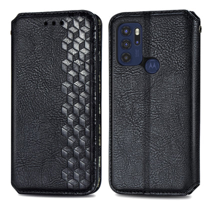 Cubic Grid Pressed Horizontal Flip Magnetic Leather Phone Case with Holder & Card Slots & Wallet, For Motorola Moto G60S, For Tecno Pova 2, For vivo X70 Pro, For vivo X70