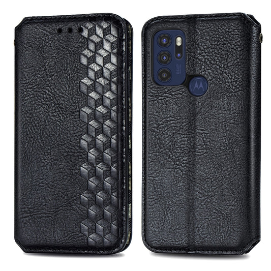 Cubic Grid Pressed Horizontal Flip Magnetic Leather Phone Case with Holder & Card Slots & Wallet, For Motorola Moto G60S, For Tecno Pova 2, For vivo X70 Pro, For vivo X70