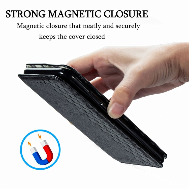 Cubic Grid Pressed Horizontal Flip Magnetic Leather Phone Case with Holder & Card Slots & Wallet, For Motorola Moto G60S, For Tecno Pova 2, For vivo X70 Pro, For vivo X70