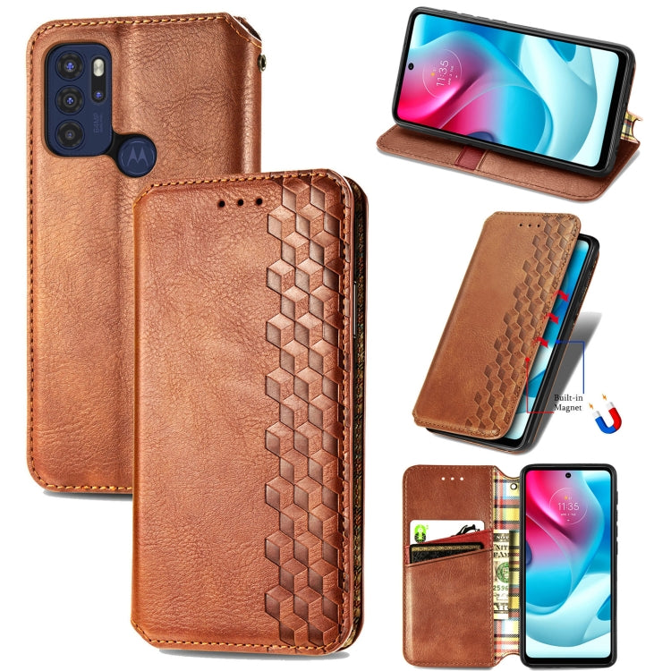 Cubic Grid Pressed Horizontal Flip Magnetic Leather Phone Case with Holder & Card Slots & Wallet, For Motorola Moto G60S, For Tecno Pova 2, For vivo X70 Pro, For vivo X70