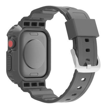 Glacier Transparent TPU Integrated Replacement Strap Watchband, For Apple Watch Series 7 41mm, For Apple Watch Series 7 45mm