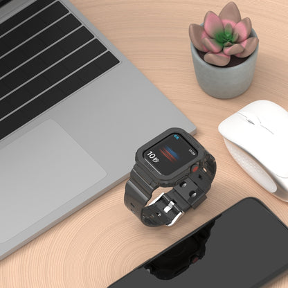 Glacier Transparent TPU Integrated Replacement Strap Watchband, For Apple Watch Series 7 41mm, For Apple Watch Series 7 45mm