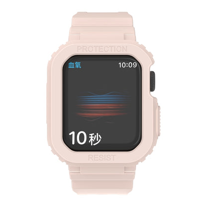 Glacier Transparent TPU Integrated Replacement Strap Watchband, For Apple Watch Series 7 41mm, For Apple Watch Series 7 45mm