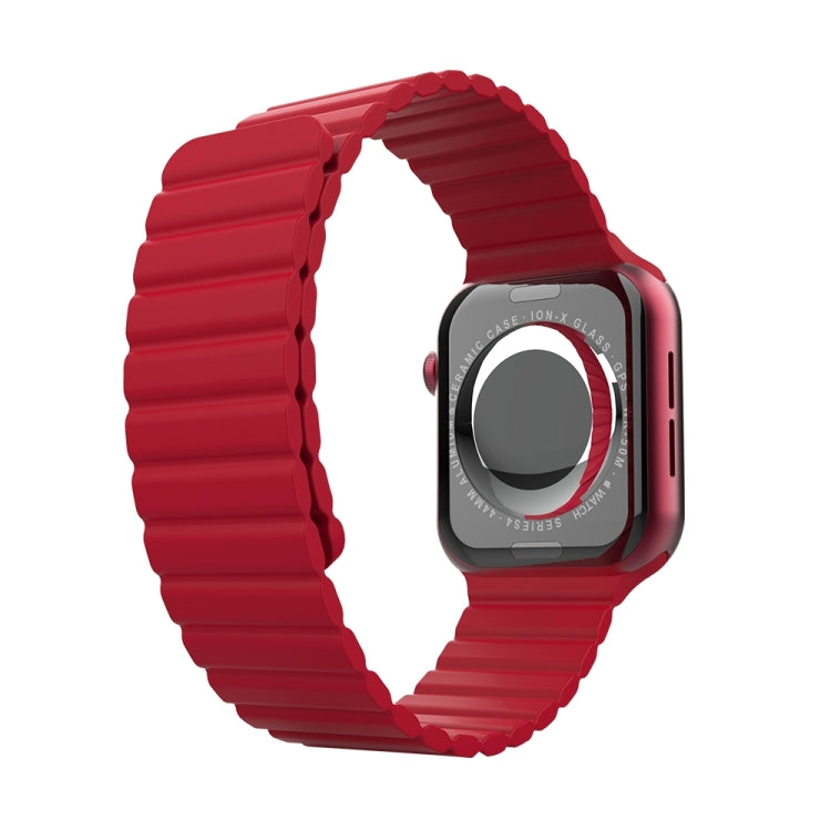 Bracelet de remplacement intégré en silicone pour Apple Watch Series, 7 41mm / 6&SE&5&4 40mm / 3&2&1 38mm, 7 45mm / 6&SE&5&4 44mm / 3&2&1 42mm