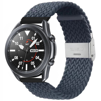 22mm Universal Nylon Braided Metal Buckle Strap, 22mm