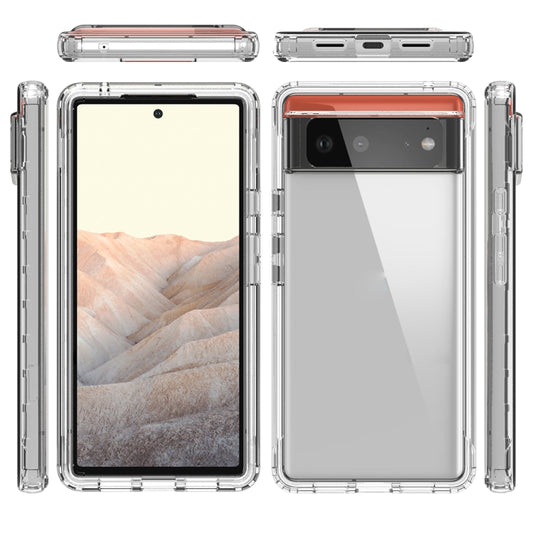 High Transparency Two-color Gradient PC + TPU Phone Protective Case, For Google Pixel 6, For Google Pixel 5, For Google Pixel 6 Pro