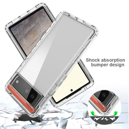 High Transparency Two-color Gradient PC + TPU Phone Protective Case, For Google Pixel 6, For Google Pixel 5, For Google Pixel 6 Pro