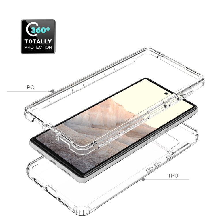 High Transparency Two-color Gradient PC + TPU Phone Protective Case, For Google Pixel 6, For Google Pixel 5, For Google Pixel 6 Pro