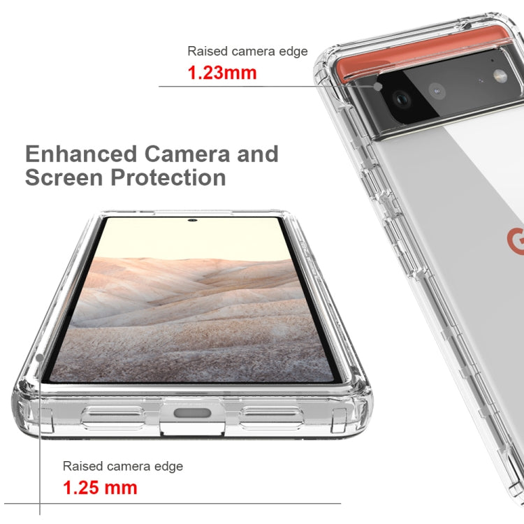 High Transparency Two-color Gradient PC + TPU Phone Protective Case, For Google Pixel 6, For Google Pixel 5, For Google Pixel 6 Pro