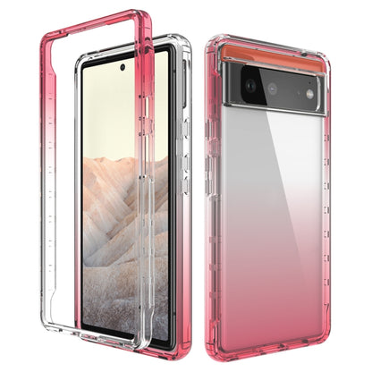 High Transparency Two-color Gradient PC + TPU Phone Protective Case, For Google Pixel 6, For Google Pixel 5, For Google Pixel 6 Pro