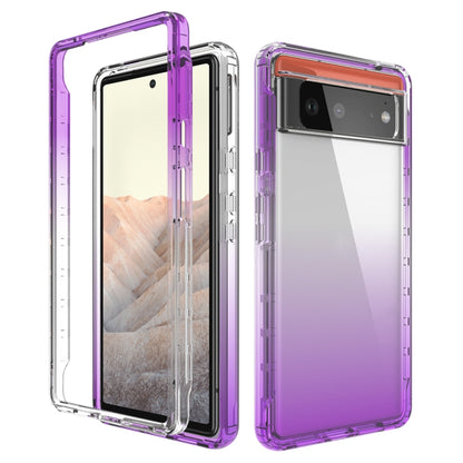 High Transparency Two-color Gradient PC + TPU Phone Protective Case, For Google Pixel 6, For Google Pixel 5, For Google Pixel 6 Pro