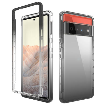 High Transparency Two-color Gradient PC + TPU Phone Protective Case, For Google Pixel 6, For Google Pixel 5, For Google Pixel 6 Pro