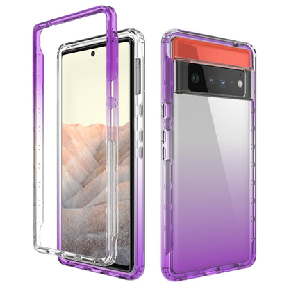 High Transparency Two-color Gradient PC + TPU Phone Protective Case, For Google Pixel 6, For Google Pixel 5, For Google Pixel 6 Pro