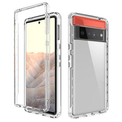 High Transparency Two-color Gradient PC + TPU Phone Protective Case, For Google Pixel 6, For Google Pixel 5, For Google Pixel 6 Pro