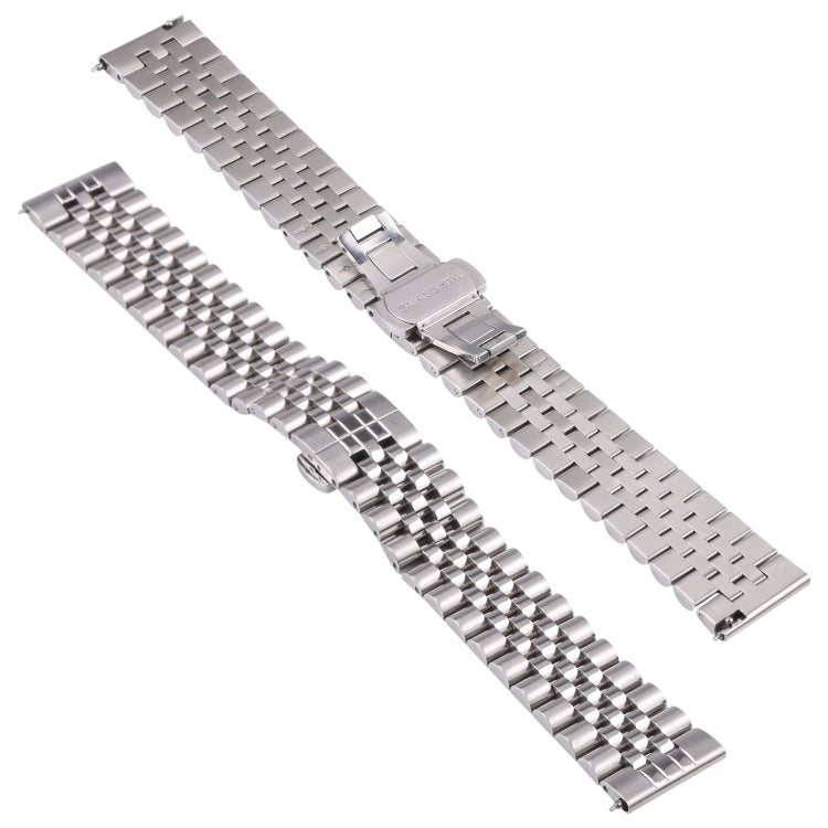 Five-bead Stainless Steel Replacement Strap Watchband, 20mm, 22mm