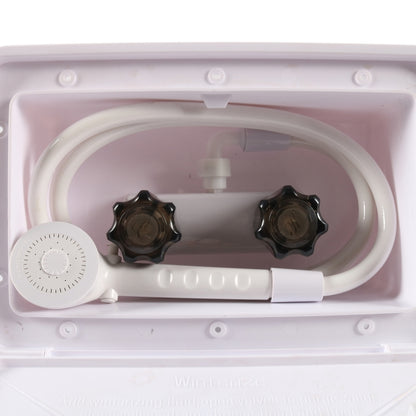 RV External Shower Box Head with Hose, A6622-01 White, A6622-02 Black